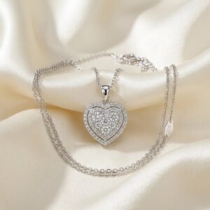 Silver Heart Pendant Necklace
